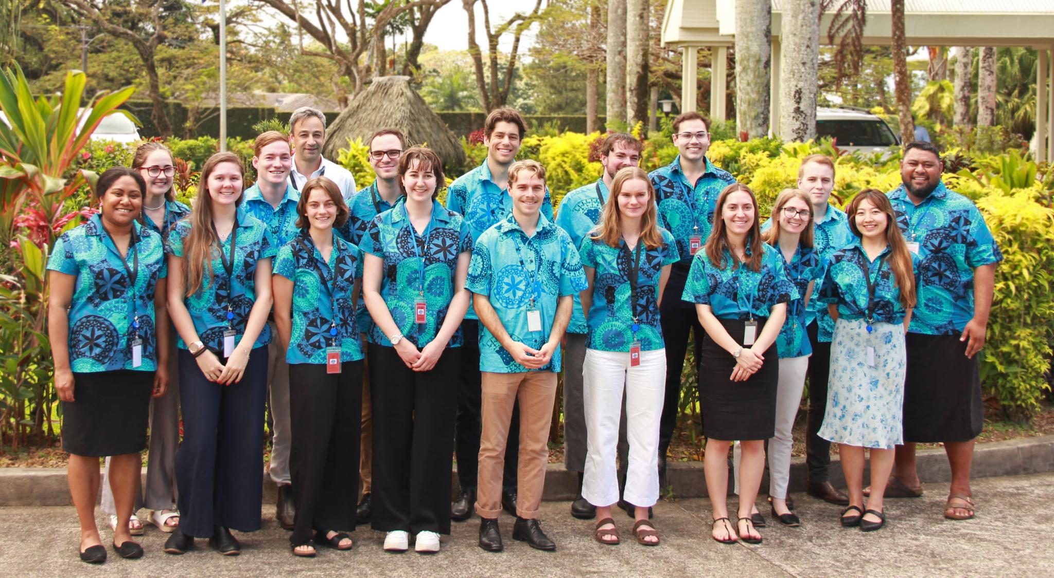 ANU students on a study tour to Fiji (2022). 