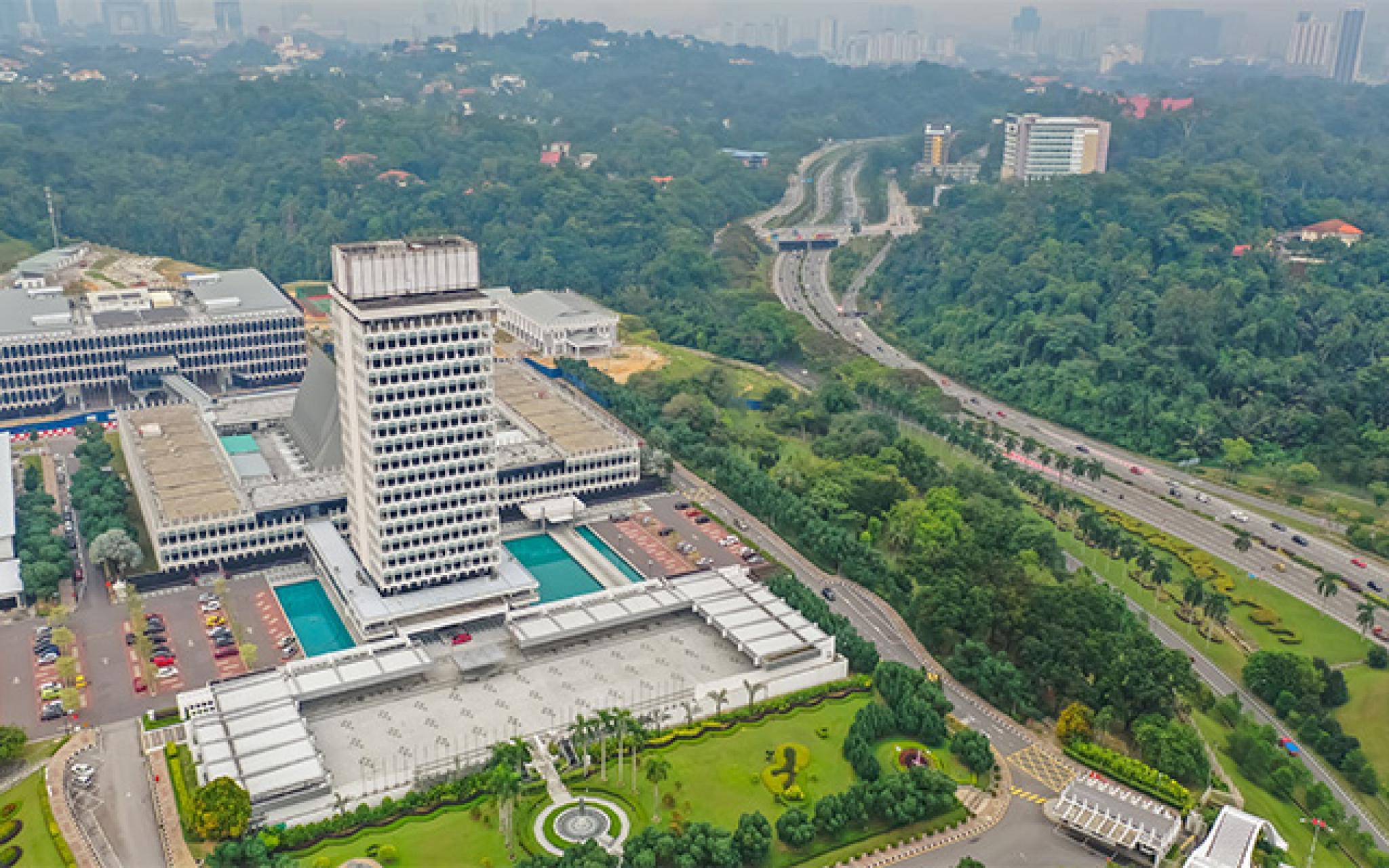 Malaysia Parliament Complex Aerial Photo With Streets View by Hasbul Aerial