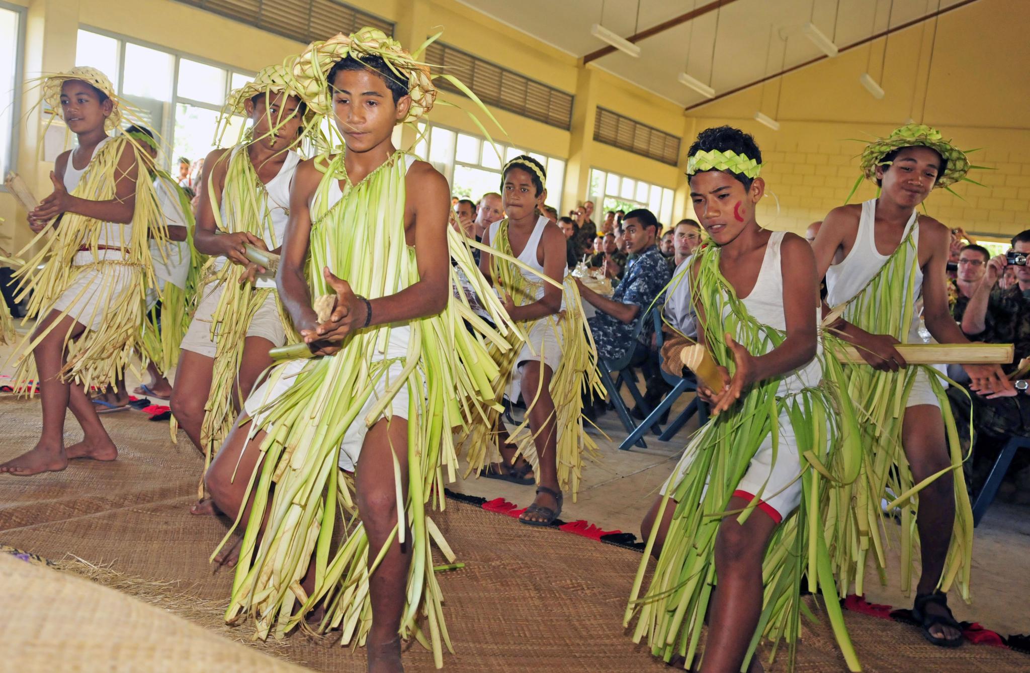 Tonga perform a local dance