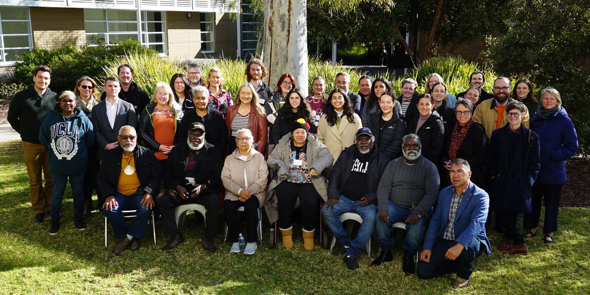 First Nations elders, organisers, and participants of the Indigenous Diplomacy workshop