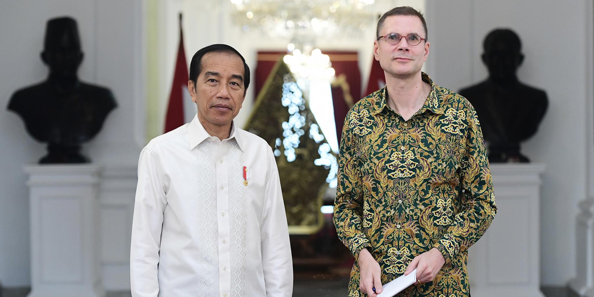 Joko Widodo and Marcus Mietzner 2023