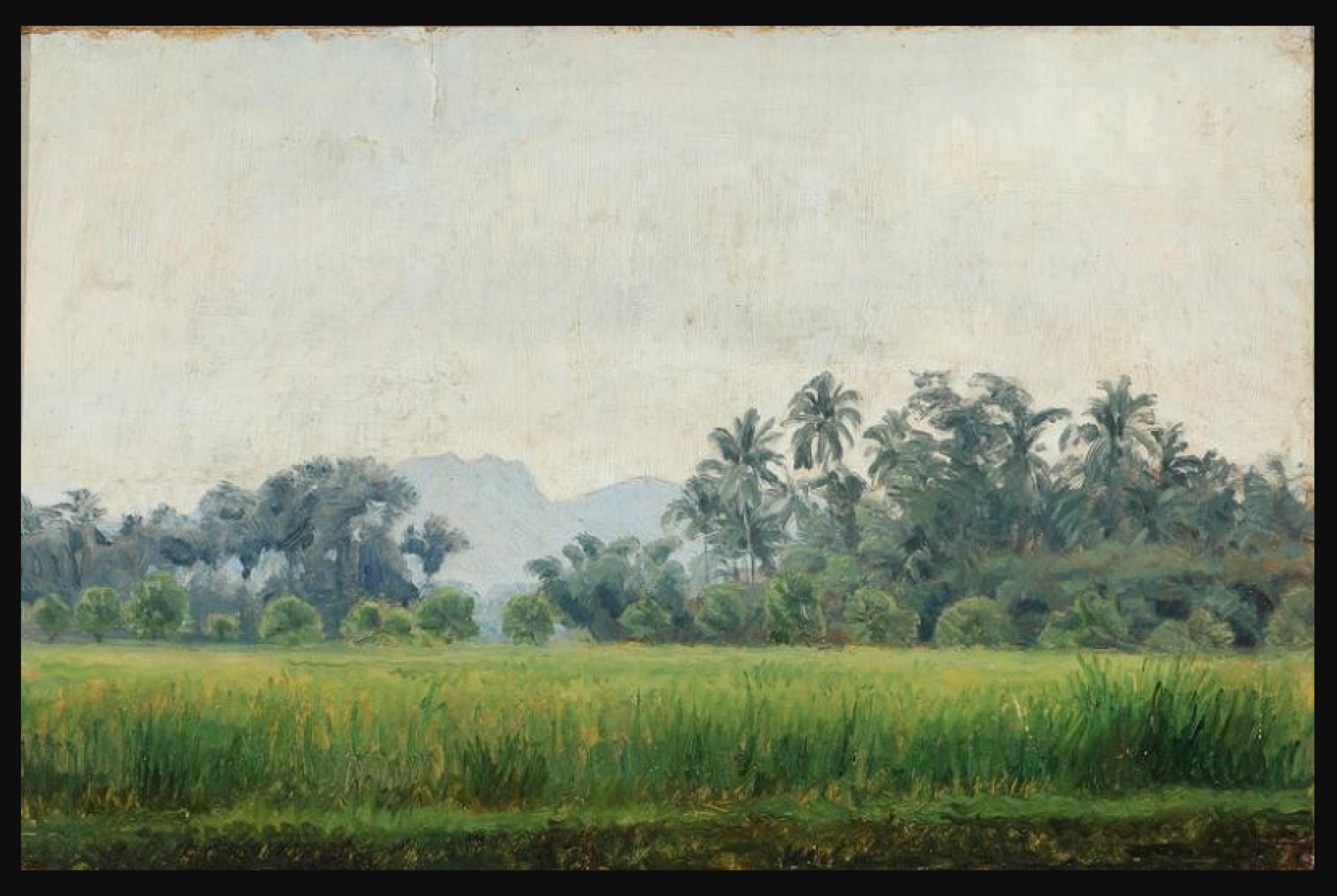 Joakim Skovgaard, A View from Wedi near Klaten, 1908. Joakim Skovgaard, A View from Wedi near Klaten, 1908.