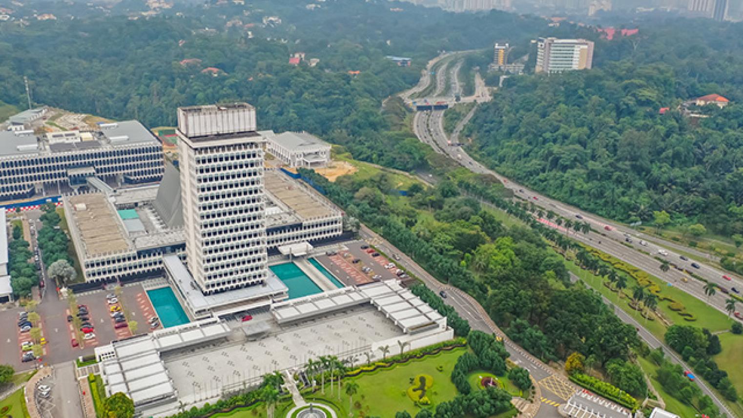 Malaysia Parliament Complex Aerial Photo With Streets View by Hasbul Aerial