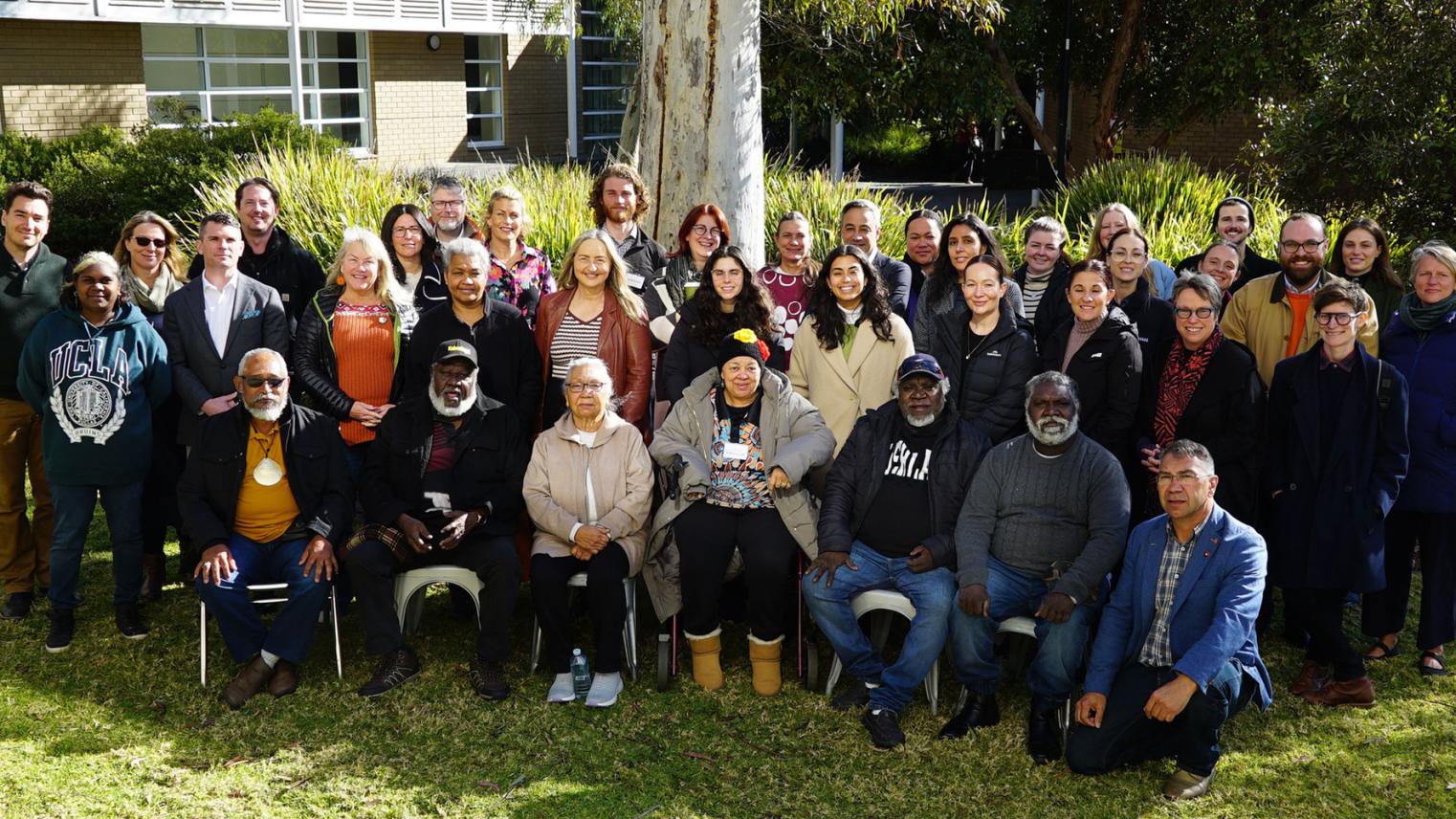 First Nations elders, organisers, and participants of the Indigenous Diplomacy workshop First Nations elders, organisers, and participants of the Indigenous Diplomacy workshop