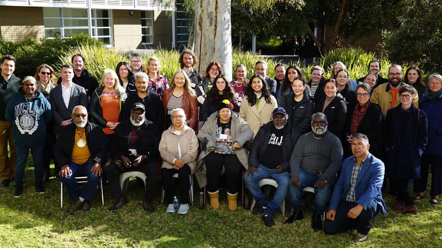 First Nations elders, organisers, and participants of the Indigenous Diplomacy workshop