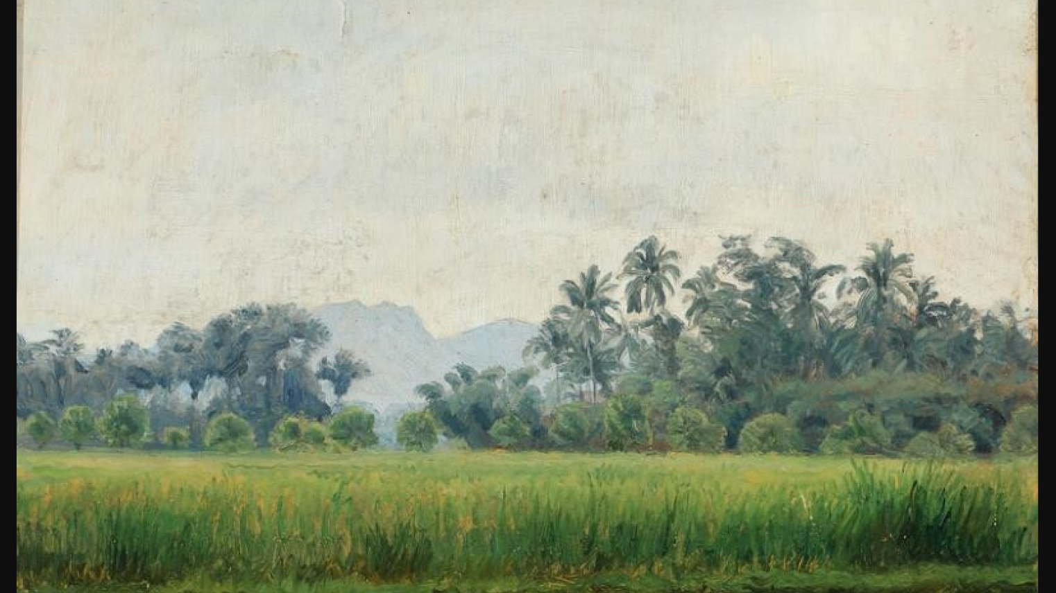 Joakim Skovgaard, A View from Wedi near Klaten, 1908.