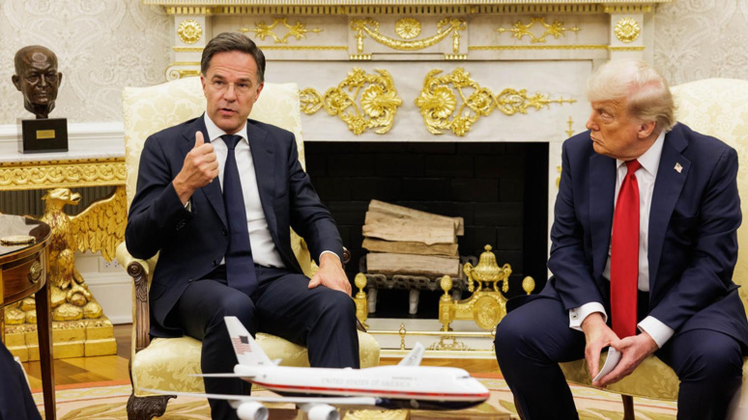 NATO Secretary General Mark Rutte with the President of the United States of America, Donald J. Trump at the White House via NATO